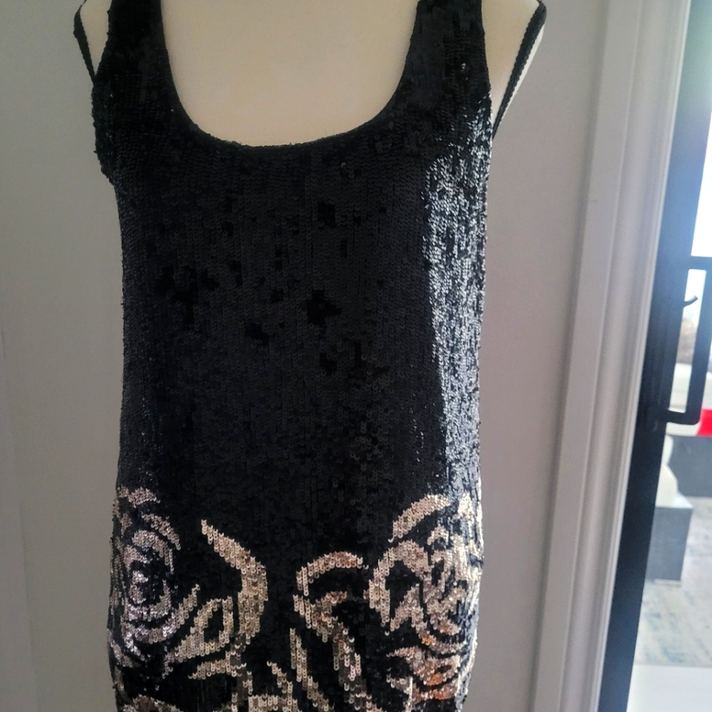 Pink Tartan Rhinestone Floral Top - Size XS